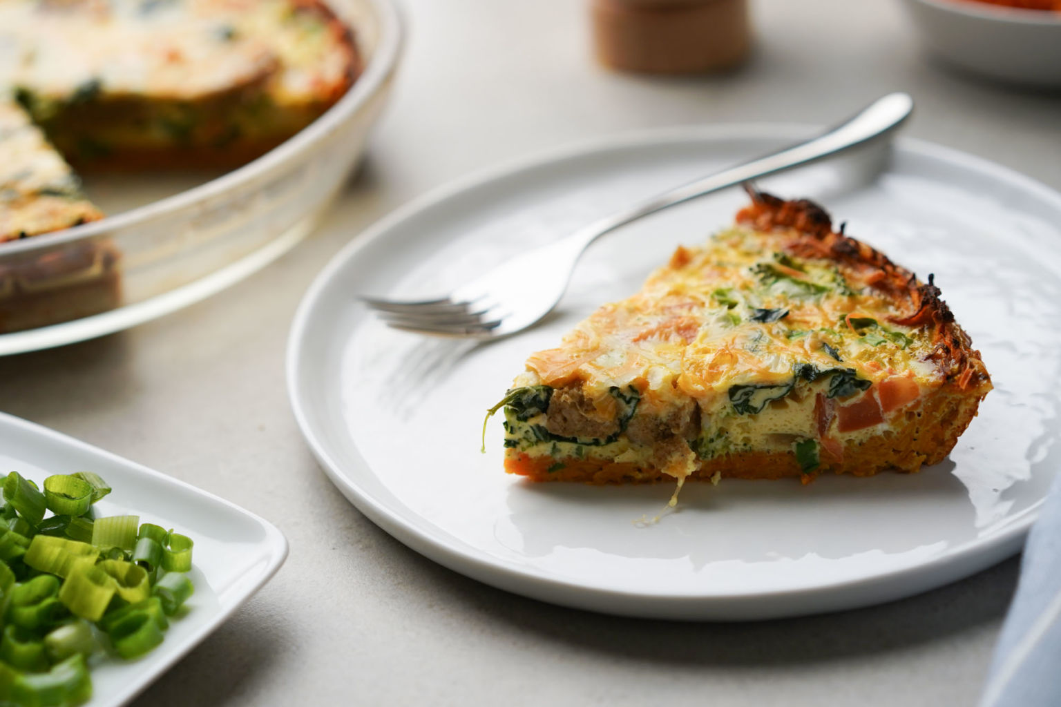 Sweet Potato Crust Quiche Recipe - Fueled With Food